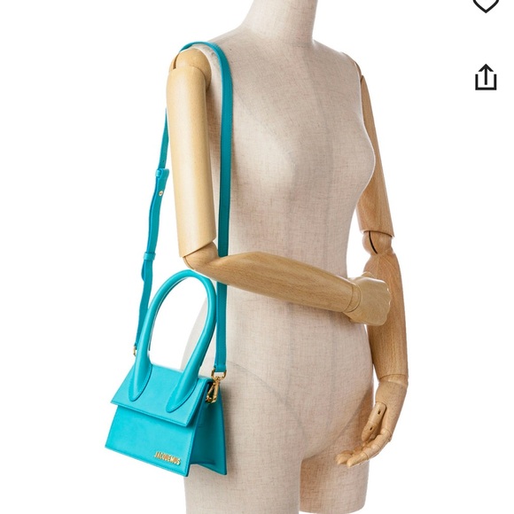 JACQUEMUS Turquoise La Montagne ‘Le Chiquito Moyen’ Bag - Picture 11 of 11